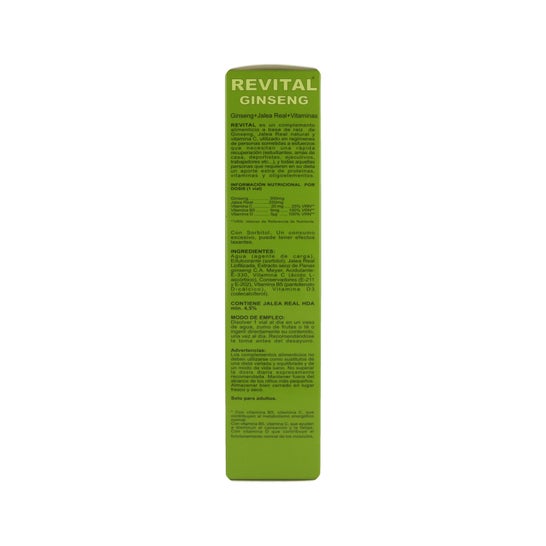 Ginseng revitalisant + gelée royale + vitamine C 20 ampoules buvables