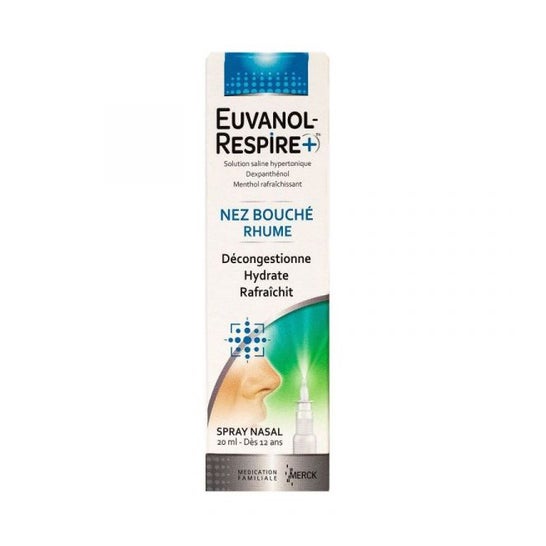 Euvanol Respire+ Nez Bouché Rhume Spray Nasal 20ml