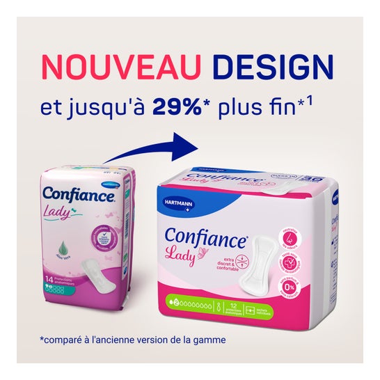 Confiance Lady Protections Anatomiques 2 gouttes 12 unités