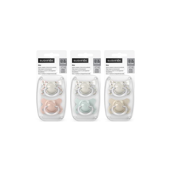 Suavinex Fusion -2 Sucette Silicone Physiologique 2M 2 uts