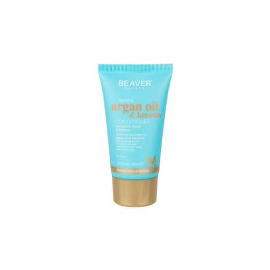 Beaver Argan Oil & Keratin Acondicionador Reparador 40ml