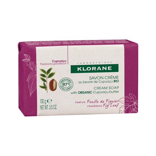 Klorane Savon Crème Au Beurre De Cupuaçu Bio Feuille De Figuier 100g