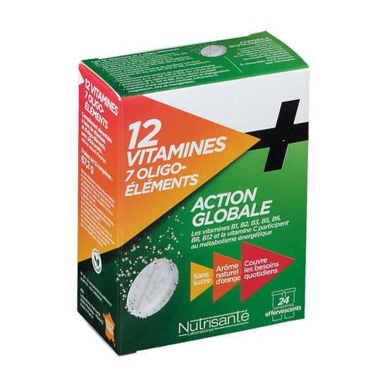Nutrisanté 12 Vitamines + 7 Oligo Elements 2x12 comprimés