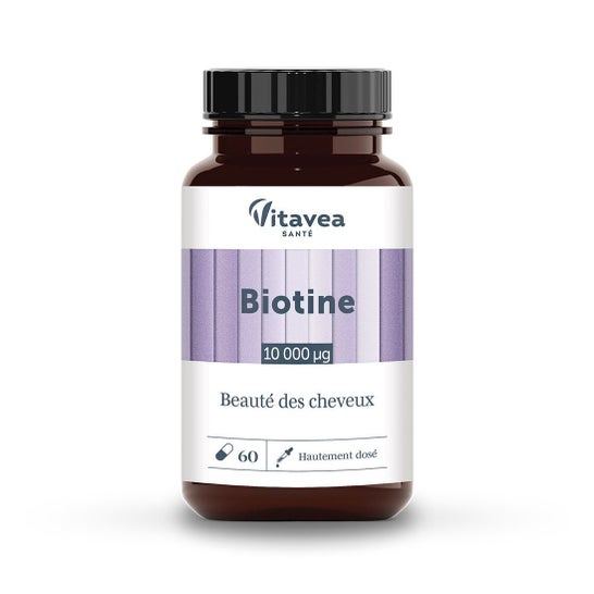 Vitavea Biotine 10000µg Beauté des Cheveux 60 Gélules