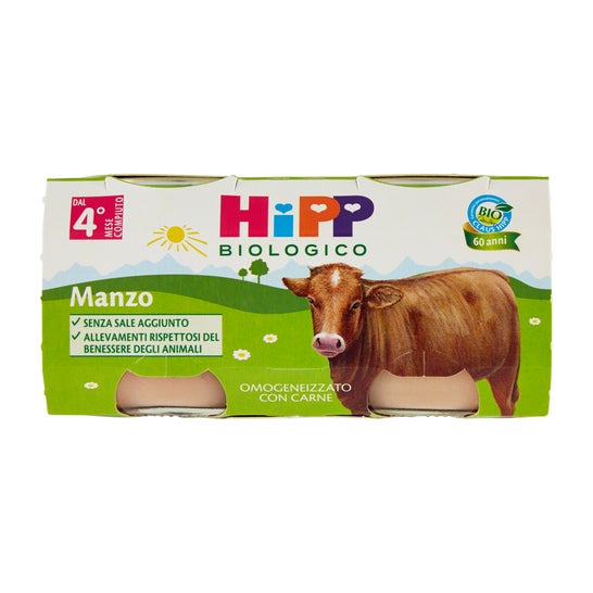 Hipp Bio Bouillie Bœuf 2x80g