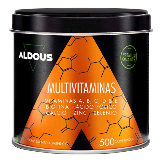 Aldous Bio Multivitamines C D E A B Biotine Calcium Zinc 500 Comprimés