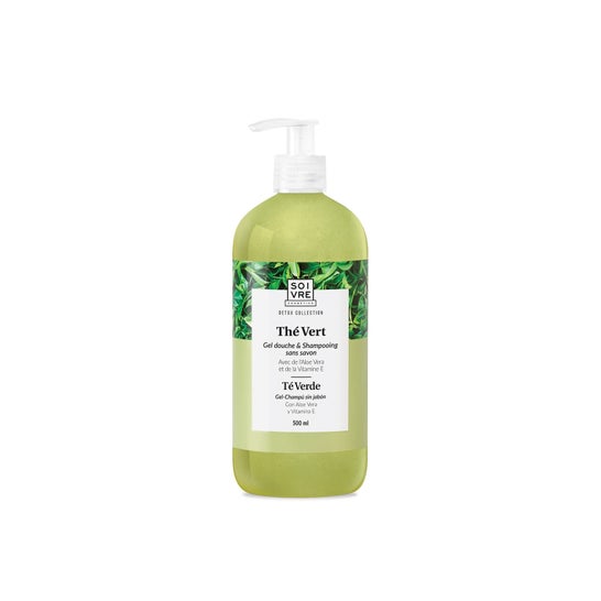 Soivre Cosmetics Gel douche et shampoing au thé vert 500ml