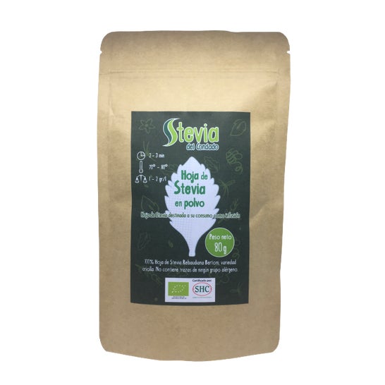 Stevia del Condado Poudre de feuille de stévia Bio 80g
