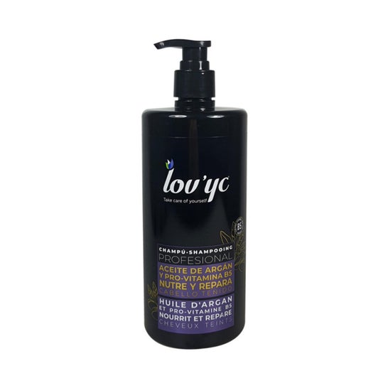 Lov'yc Huile Argan et Provitamine B5 Nourrit et Répare Cheveux Colorés Shampooing 750ml