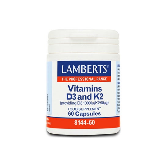 Lamberts Vitamina D3 1000 Ui Y K2 90 µg 60 Caps