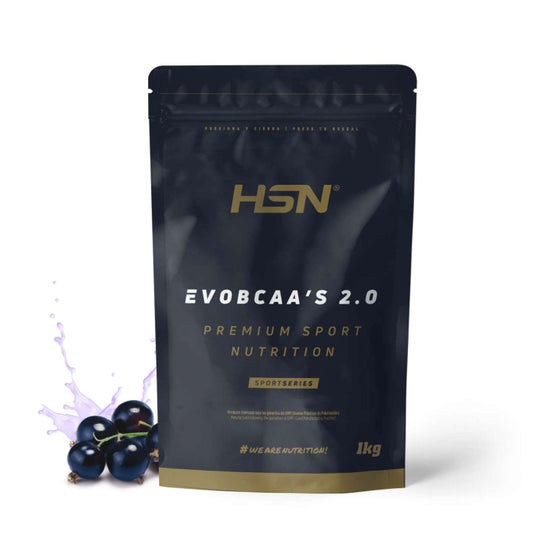 HSN EvoBCAA's 2.0 BCAA's 12:1:1 + Glutamina Grosella Negra 1kg