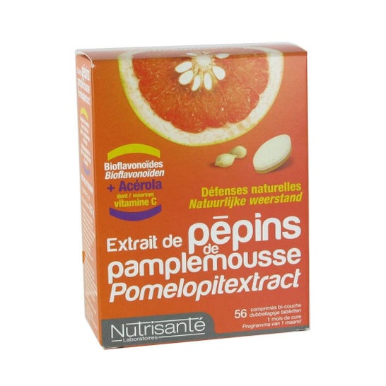 Nutrisanté Pépins De Pamplemousse + Acérola 56 gélules