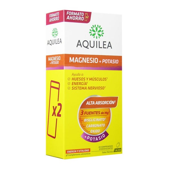 Aquilea Magnésium + Potassium 28 Comprimés Effervescents