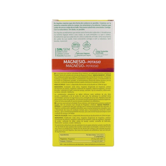 Aquilea Magnésium + Potassium 28 Comprimés Effervescents