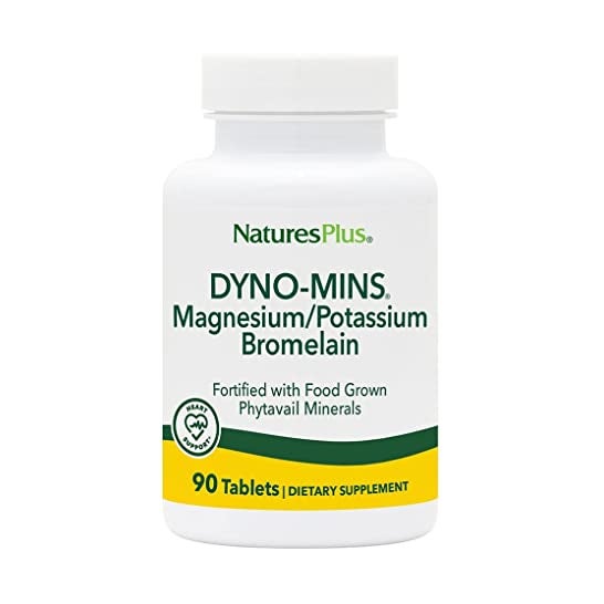 Nature's Plus Dyno Mins Magnesium Potassium Bromelain 90caps