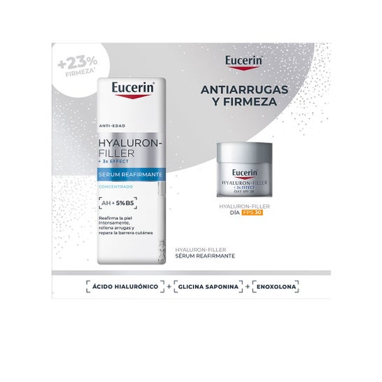 Eucerin Soin Anti‑Âge Fermeté Sérum 3D + Crème de Jour SPF30 20ml