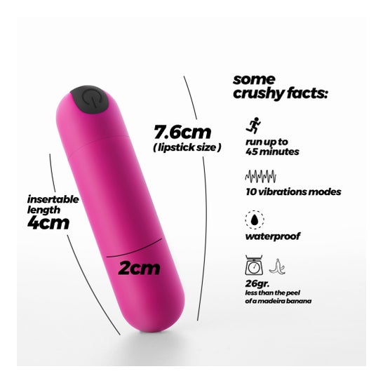 Crushious IMoan Bullet Vibrant Rechargeable Rose 1 Unité