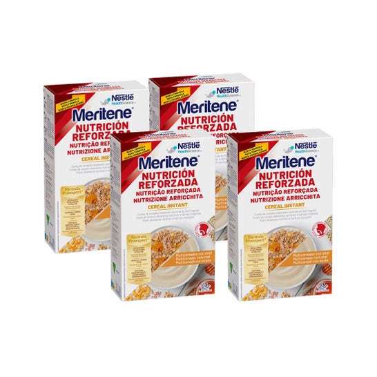 Meritene Nutrition Renforcée Céréales Instantanées Multicéréales 4x520 g
