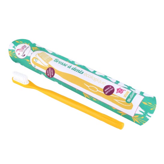 Lamazuna Brosse à dents Medium Rechargeable Jaune
