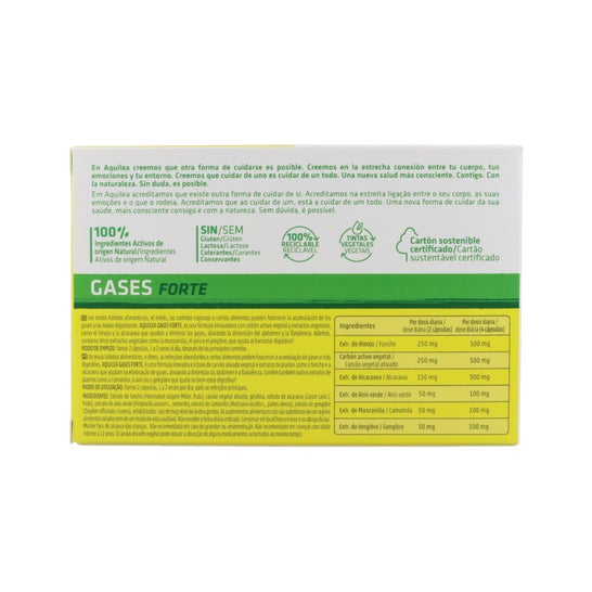 Aquilea Gases Forte Charbon de bois 60caps