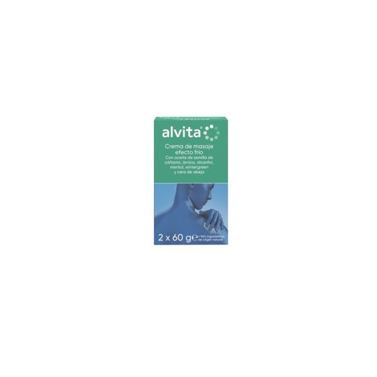 Alvita Crème de massage effet froid 2x60 g