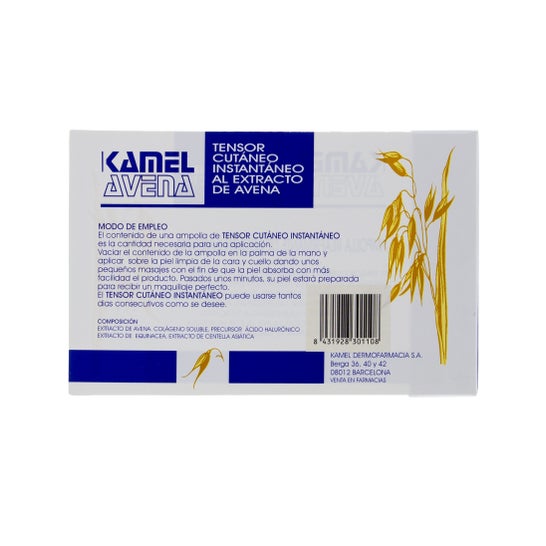 Kamel Instant Skin Tightener Ampoule. Extrait d'avoine 1x2ml