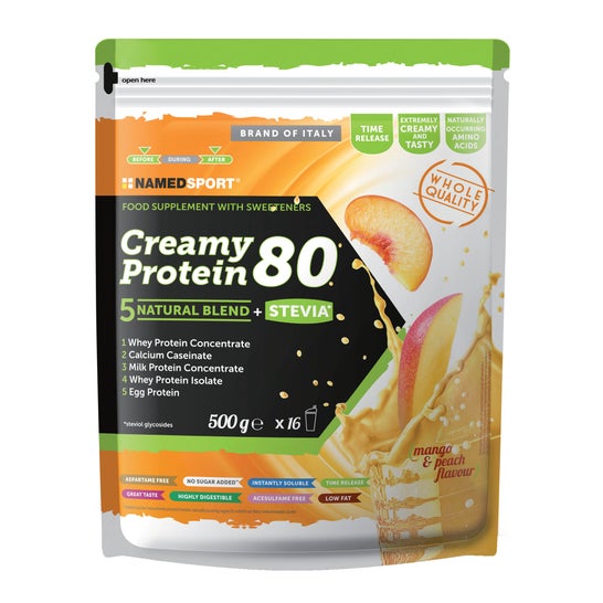 NamedSport Creamy Protein 80 Mangue Pêche 500g