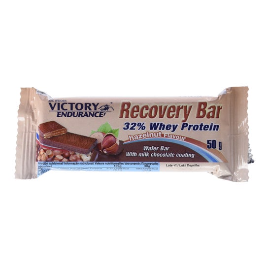 Victory Endurance Barre de récupération 32% Whey Protein Hazelnut 50g