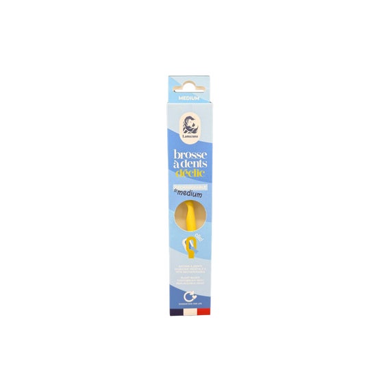 Lamazuna Brosse à Dents Moyenne Jaune Pastel 1 ud