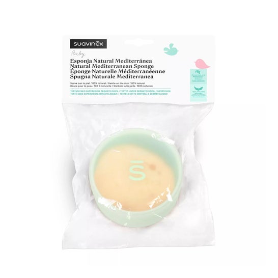 Suavinex Premium Eponge de Bain Naturelle 1 Unité