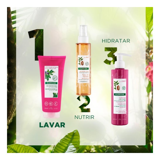 Klorane Gel Douche Nutritif Cupuaçu Bio Feuille De Figuier 75ml