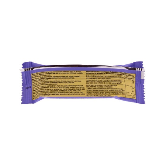 Raw Bite Barre Biologique Vanille Et Fruits Rouges 50g