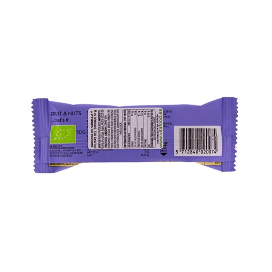 Raw Bite Barre Biologique Vanille Et Fruits Rouges 50g