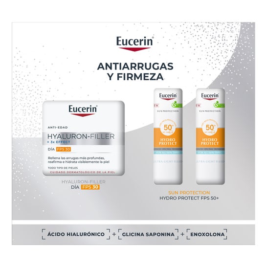 Eucerin Coffret Anti-Âge Hyaluron-Filler Crème De Jour SPF30 50ml + 2 Miniatures Sun Hydro Protect SPF50+ 2x5ml