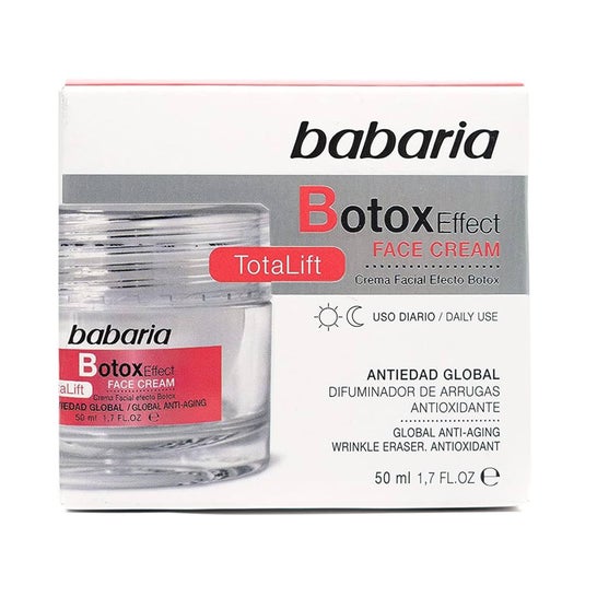 Babaria Crème Visage Effet Botox Diffuseur de Rides 50ml