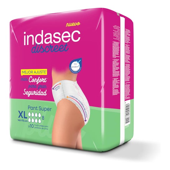 Indasec Discreet Pants Super XL 10 unités
