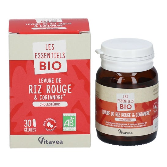 Vitavea Les Essentiels Levure de Riz Rouge & Corian 30 Gélules