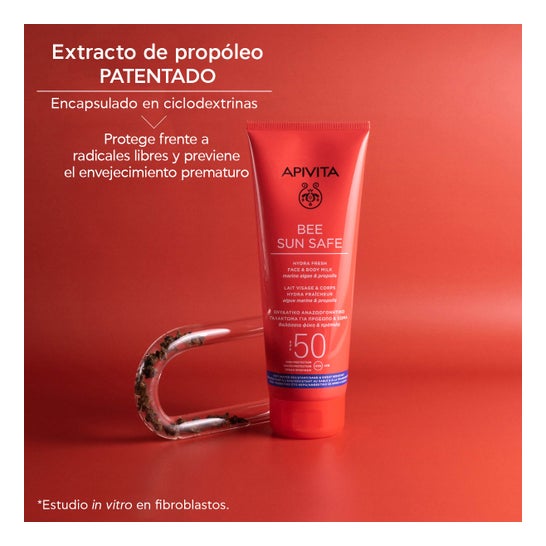 Apivita Bee Sun Safe Hydra Fresh Lait Visage & Corps SPF50 200 ml
