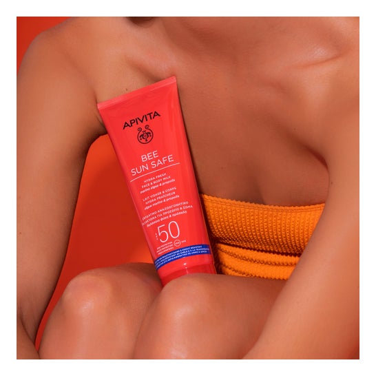 Apivita Bee Sun Safe Hydra Fresh Lait Visage & Corps SPF50 200 ml