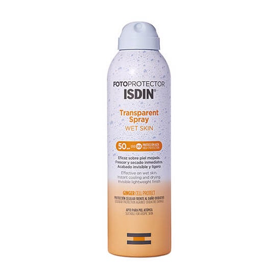 Fotoprotector ISDIN® Transparent Spray Wet Skin SPF30 250 ml
