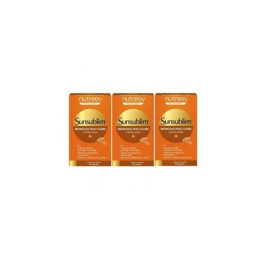 Sunsublim Bronzage Peau Claire Tripack 3*28 Capsules