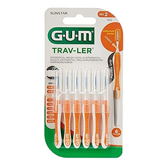 Gum Trav-Ler Brossettes Interdentaires 0.9mm 6 Unités