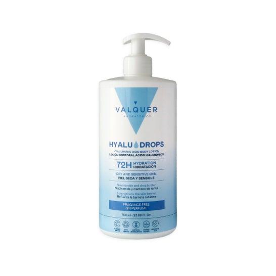 Valquer Hyaludrops Lait Corps Sans Parfum 72H 700ml