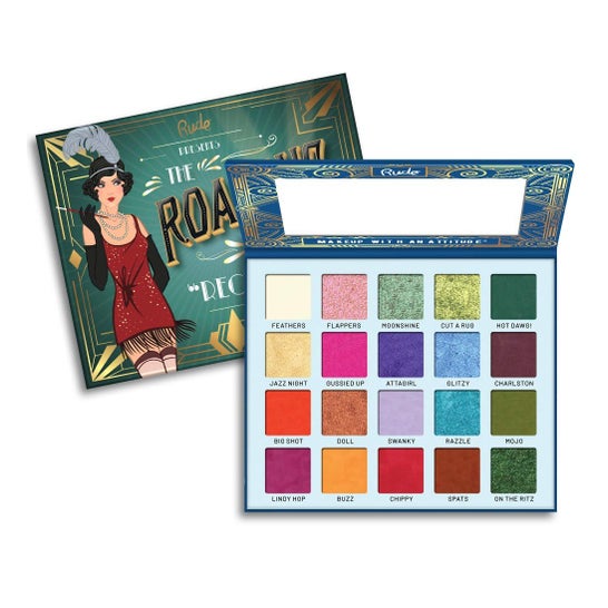 Rude Cosmetics The Roaring 20s Eyeshadow Palette d'Ombres à Paupières Reckless 30 g