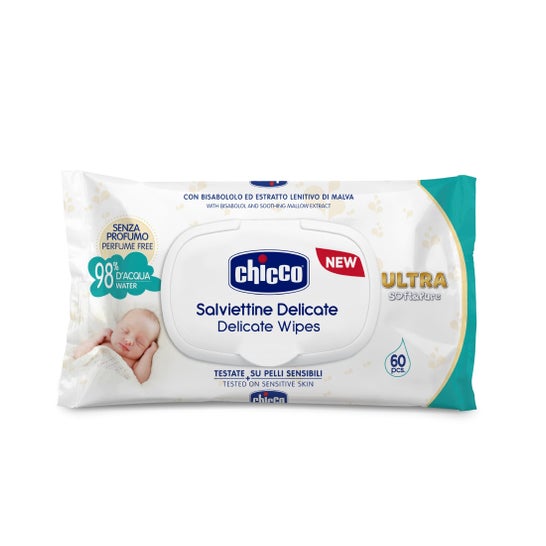 Chicco Ultra Soft Baby Wipes 60uts