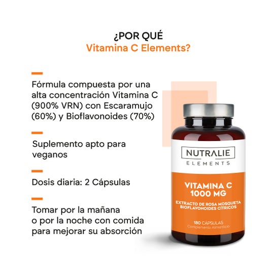 Nutralie Vitamine C 1000mg Bio 180caps