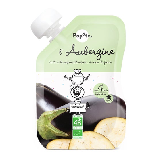 Popote Purée Aubergine 120g
