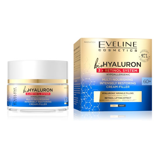 Eveline Cosmetics Bio Hyaluron 3X Retinol System Crème 60+ 50 ml