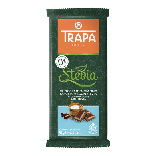 Trapa Chocolat au Lait avec Stevia 75g