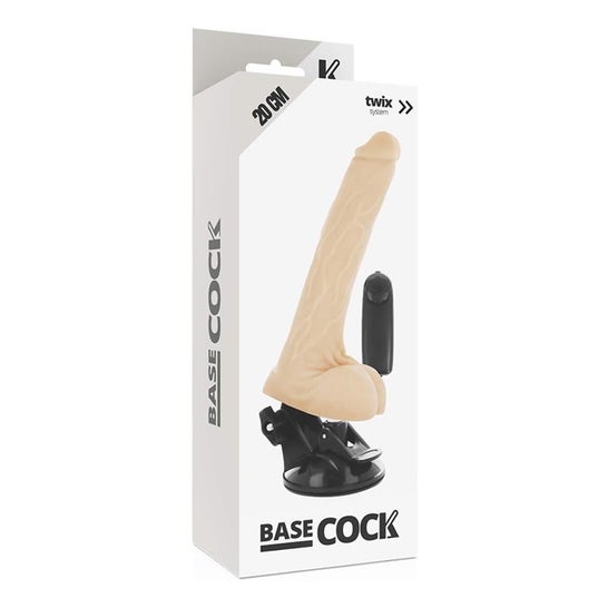 Basecock Vibrateur réaliste télécommandé Naturel 20cm 1pc
